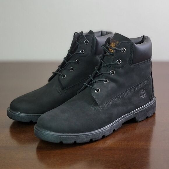 Timberland Premium Black Leather Boots Waterproof - Picture 2 of 12